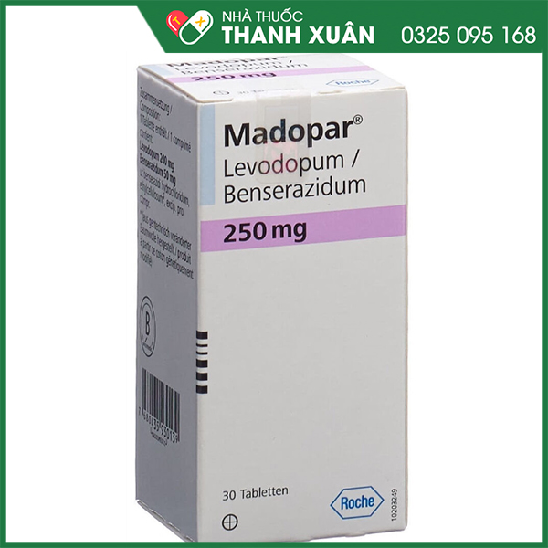 Madopar 250 điều trị bệnh Parkinson vô căn